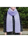 Handmade Scarf - Shawl - Thread - Puffy