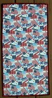 Handcrafted Quilted Appliqued Wall Hanging Usa Stars Red White Blue Patriotic
