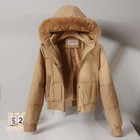 Women Faux Fur Hooded Fleece Lined Winter Warm Parka Coat Jacket Outwear   