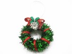 Dolls House Miniature Christmas Decoration Green Wreath Holly Ornament 7210