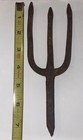Primitive Antique Blacksmith Hand Forged Iron 3 Prong Frog Fish Eel Spear   Gig