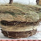 Woven Twig Sweet Gum Basket Vintage Rustic Farmhouse Country Easter Grass 9 5 