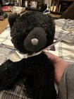 Russ Berrie Shining Stars Black Cat Plush Stuffed Kitty With Glitter New