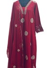 Red Georgette 3 Piece Suit Set For Women  Salwar Kameez With Dupatta  Size-2xl