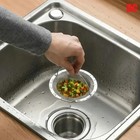 1pc Stainless Steel Kitchen Sink Strainer Filter Food Waste Hair Catcher Drain