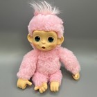 Baby Monkey Minis Luna Lemon Interactive Pet Toy Sounds   Reactions Soft Pink