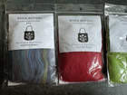4 Pkgs 12  Wool Roving Fiber For Needle Felting Red  Blue  Green   Mixed Colors