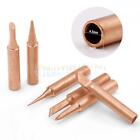 6pcs Internal Heating Bare Copper Iron Tip Lead-free 936 Soldering Iron Tips