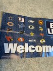 New  Bud Light Nfl Welcome Football Fans Banner Cowboys Vikings Bears Packers2x6
