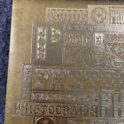 Vintage Hallmark Gold Metallic 50th Wedding Anniversary Photograph Album Hinged