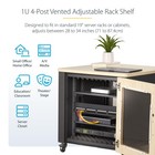 Startech com 1u 4-post Server Rack Shelf Vented Adjustable Mounting Depth