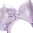 New 2025 Disney Parks Lavender Light Purple Opalescent Sequin Ears Headband Nwt