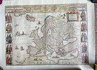 Lot Of 2-1950 s Vtg Litho Reproductions Of Ancient World Maps By Hammond Inc