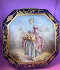Exquisite Rare Large Sevres  Qualiityporcelain Artist Signed Jewel Box - Bombois