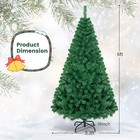 Costway 6ft Artificial Pvc Christmas Tree W stand Holiday Season Outdoor Green