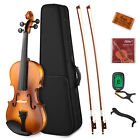      Eastar Eva-330 Acoustic Violin 4 4 Full Size Solid Wood With Case Bows Tuner
