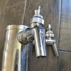 2 Tap 12  Draft Beverage Beer Tower With Perlick Faucets And Sankey Keg Coupler