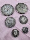 Lot 6 Coin 1 Peso  40  20  10  5 Centavos  Puerto Rico 1895  1896  1897