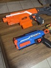 Tested Nerf N-strike Elite Stryfe Dart Blaster 2 Gun Bundle Lot New 16 Darts Vgc