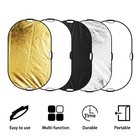 5 In 1 Collapsible Light Reflector Oval Panel Studio Photography Photo 47  X 35 
