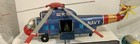 Vintage 1960s Battery-operated Sikorsky S-61 Us Navy Helicopter Tin Toy Japan
