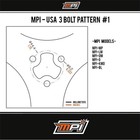 Mpi Mpi-lm-15 Late Model Steering Wheel 15  Diameter Suede Grip 3 Hole Pattern