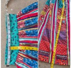 Vtg 60 s Mountain Artisans Native American Folk Art Hand Made Patchwork Skirt