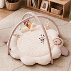 Plush Baby Play Gym  Extra Thick Activity Mat With Sensory Toys
