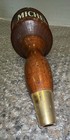 Vintage Michelob Beer Tap Handle Small Brown Wood Brass Fitting 7    Bar Man Cave
