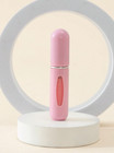 1 Pc  5ml Pink Plastic Perfume Bottle Refillable Travel Spray For Women   Men