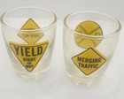 3 Shot Glasses Universal Studios   Road Signs