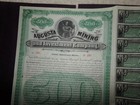 1890 Augusta Mining And Investment Co   500 Bond Certificate Abnco 