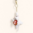 Teenie Beanie Babies Flip The Cat Bag Charm Upcycled 90s Vintage Keychain