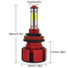 4-side H11 Led Headlight 2240w 336000lm Kit Low Beam Bulbs High Power 6000k Pair