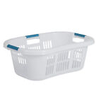 Rubbermaid 2 1-bushel Small Hip-hugger Plastic Laundry Basket  White  3-pack 
