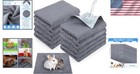 10 Pcs Grey Guinea Pig Cage Liners - Durable Waterproof Bedding For Small Pets