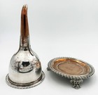 George Iii Wine Funnel   Stand Old Sheffield Plate C1815