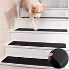 Rubber Stair Treads Non Slip  Indoor Stair Runners For Set Of 15 15 Black