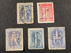 Greece Turkey Occupation 1912 All Over Printed - Lot Of 5 Stamps 1 Inverted Mh
