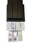 700 2x2 Guardhouse Cardboard Mylar Coin Holders Flips 7 2x2x9 Bkack Storage Box