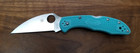 Spyderco Delica 4 Cpm-s30v Wharncliffe Blade Teal Frn C11fpwctl - Brand New  