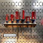 Pegboard Screwdriver Holder     Handmade Wooden Tool Organizer For Garage