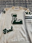 Vintage 1976 Reynolds   Brown Sporting Goods Grand Rapids Cc Varsity Sweater Xl