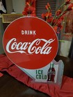 1956 Original Coca-cola Flange Advertising Sign