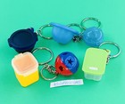 Tupperware Set Of 6 New Keychains Lot Tinietreasures