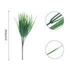 12pcs Fake Grass Plants 14  Artificial Grass Outdoor Anti-uv For Home Balcony