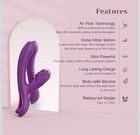    tracy s Dog Come-hither Rabbit Sucking Vibrator G-spot Clitoral Massager Purple