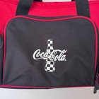 Atchison Red   Black Coca-cola Duffel Bag With Strap   Medium Size - Flaw