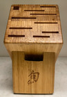Shun Knife Block Angled Bamboo 11 Slots Kitchen