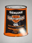 Vintage Harley Davidson Motorcycle Porcelain Oil Quart Can Gas Pump Sign 11  Usa